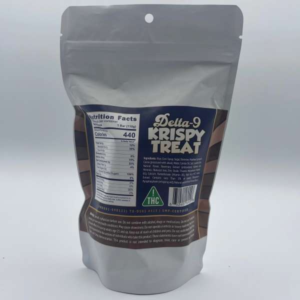 Kush Dispensary Cannabis Trudelta9 Coco Rice Crispy Treat Delta9 THC (350mg) Back