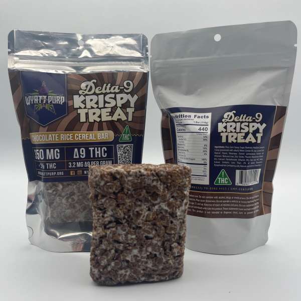 Kush Dispensary Cannabis Trudelta9 Coco Rice Crispy Treat Delta9 THC (350mg) Square
