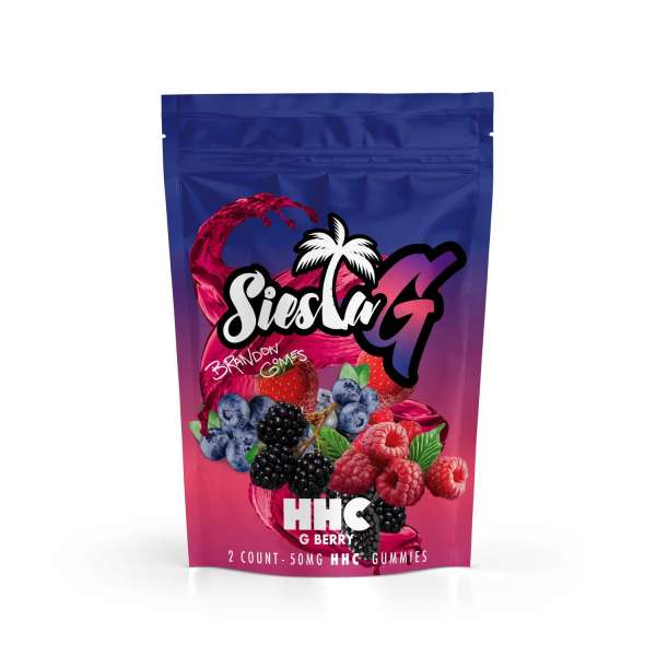 SiestaG HHC Gummies 50mg 2 count G-Berry