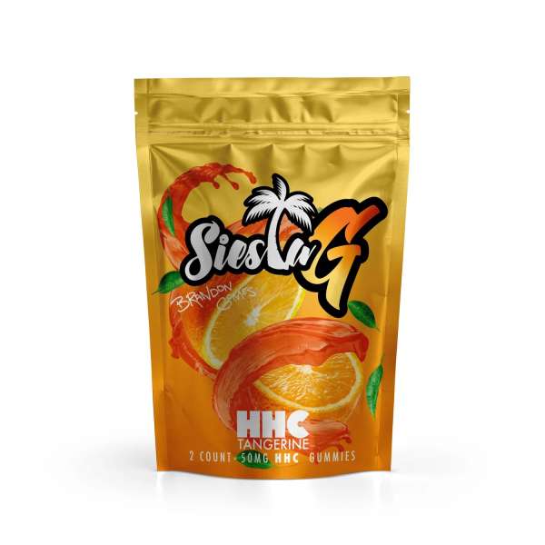 SiestaG HHC Gummies 50mg 2 count Tangerine